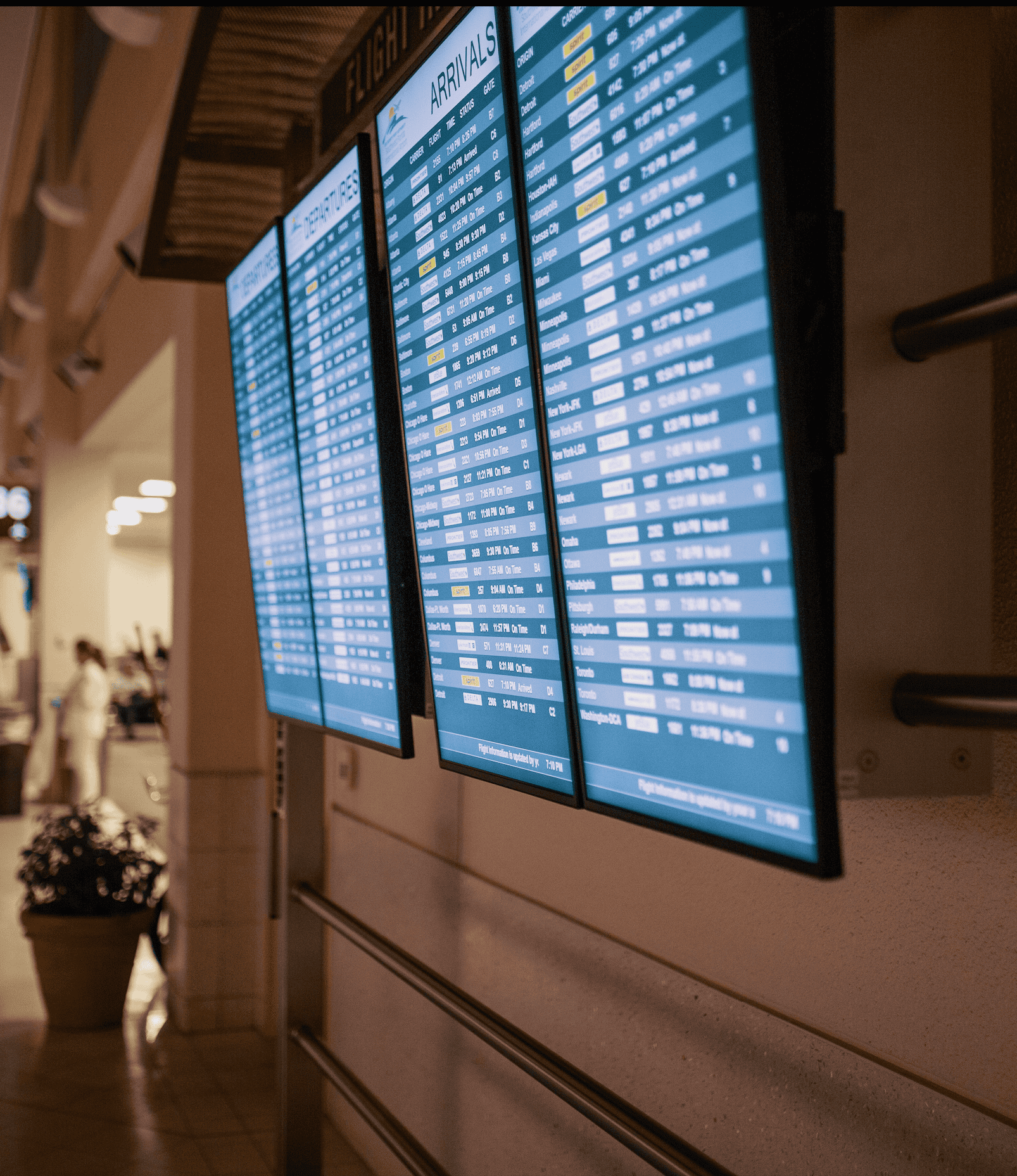 Schiphol departure board